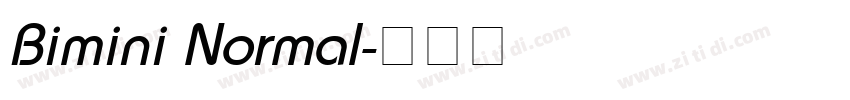 Bimini Normal字体转换